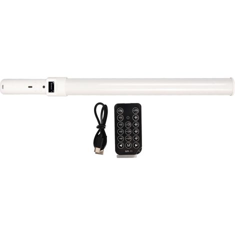 Light Stick LED - 8 W - 800 Lm - Température Couleur Réglable 2500 K à 9900 K - Effets RGB - Batterie 2600 mAh - Charge USB Type C - 1 Pièce (1/5)