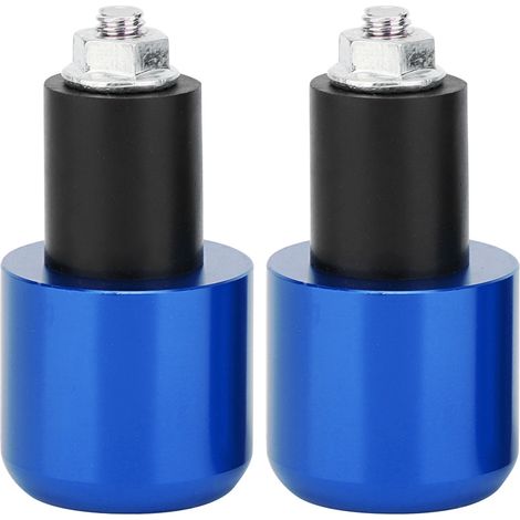 2 pièces bouchon d'extrémité de guidon pour moto, accessoire de modification, diamètre 22 mm, guidon, couleur bleue (1/5)
