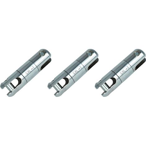 Eslabón giratorio para tracción de cables con rodamiento de alambre y sistema de rotura, 1 tonelada - 3 piezas (1/2)