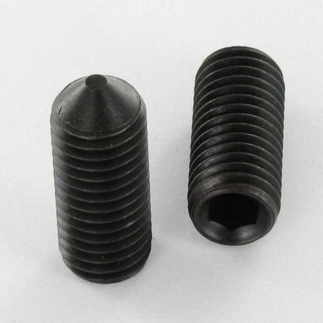 Vis métaux Sans tête six pans creux (sthc) Clé de 2.5 HC2.5 M5X10 Bout pointeau GEOM500A NOI-10 pièces