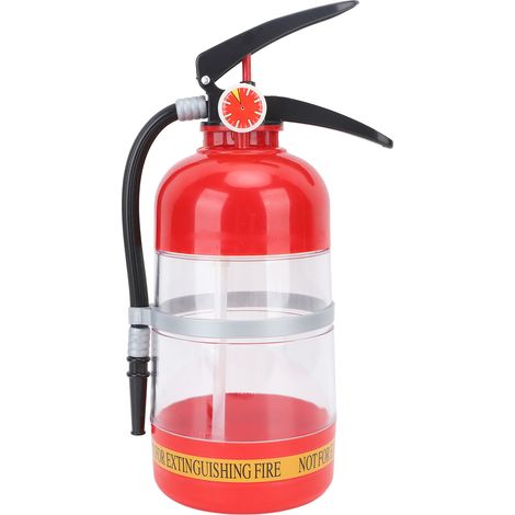 2-Liter-Getränkespender aus Kunststoff in Form eines tragbaren Feuerlöschers für alkoholische Getränke, geeignet für Bars, Restaurants, Hotels und Karaoke-Bars. (1/5)