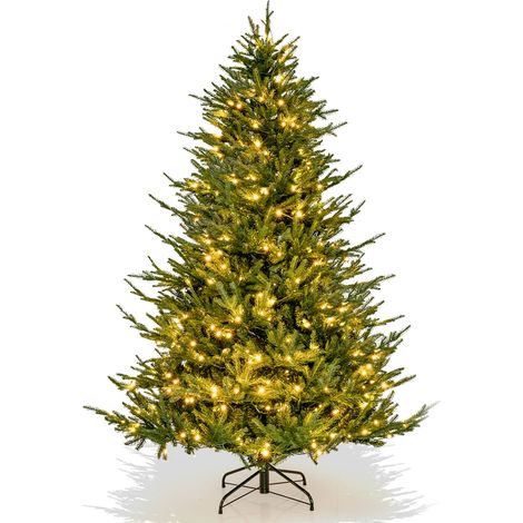 CASART Pre-Lit Artificial Christmas Tree Hinged Christmas Tree (1/5)