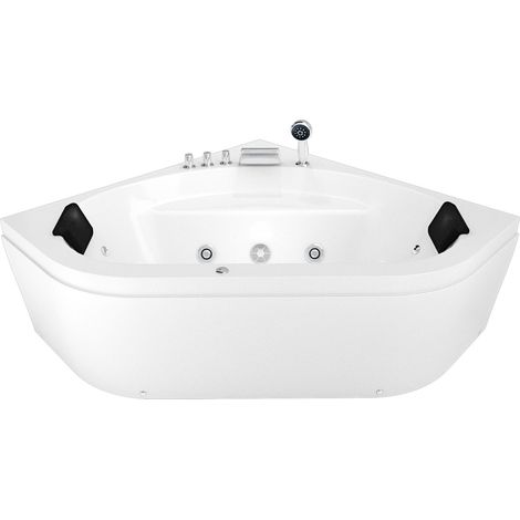 Whirlpool Pool Badewanne Eckwanne Wanne W20 140x140cm mit Farblichtherapie (1/4)