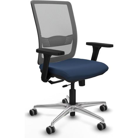 Sedia da ufficio piqueras y crespo grigio alluminio ruote (1/2)