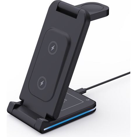 Drei-in-eins-Multifunktions-Wireless-Ladegerät, universelles Apple-Handy-Uhr-Headset, kabelloses Laden 15 W