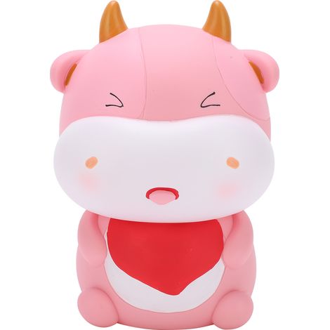 Tirelire Enfant en Forme de Veau, Sculpture Détaillée et Résistante, Idée Cadeau Jouet Éducatif (1/5)