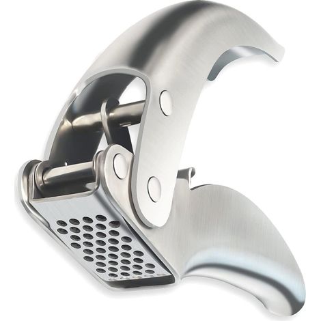 Hochwertige Knoblauchpresse, Knoblauchzerkleinerer aus Edelstahl, Hochleistungs-Knoblauchpresse (1/5)