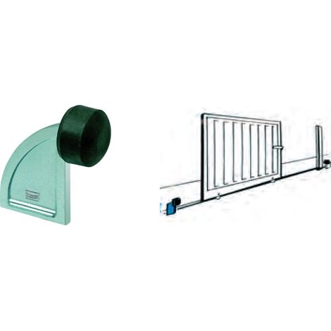 ARRESTO PER CANCELLI SCORREVOLI ART.200 par. ø 37 - dim. mm 50x 93 - COMUNELLO