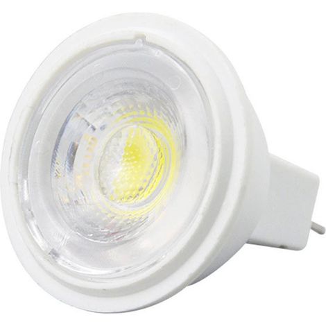 6 Lampada MR11 GU4 Led AC/DC 12V 3W 300LM Caldo 3000K D35X31mm