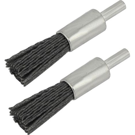 3mm 1/8' 'Schaft 16mm Dia Abrasive Nylonbürste Polieren Schleifen Zubehör 2 pièces (1/2)