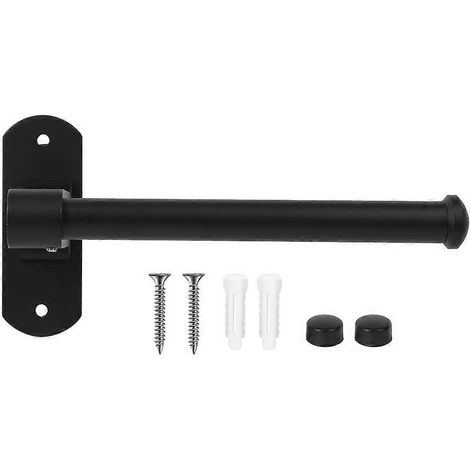 Lot porte-rouleau aluminium mural pour salle de bain, support papier toilette fixé au mur, distributeur essuie-tout résistant, finition argentée, design compact, installation facile. (1/5)