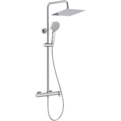 Columna de ducha monomando con altura regulable - Plus Square - VEGA PLUS - ROCA Color: Cromado (1/2)
