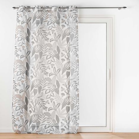 Rideau Voilage à Œillets "Tilda" 140x280cm Blanc (1/5)