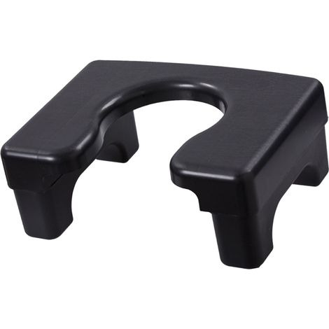 Tabouret de toilette à la turque, chaise de toilette portable, tabouret de bain hygiénique antidérapant, chaise percée multifonctionnelle, version basse noire pour enfants (1/5)