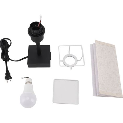 Lampe de chevet tactile dimmable USB C et A métal toile éclairage réglable 3000-6000K pour bureau salon (1/5)