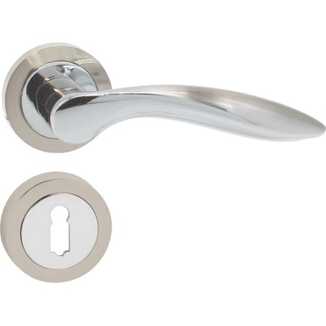 DOMINO Poignée de porte DARIA-R M6/M9 BB Poignée avec rosace BB pour clé (1/5)