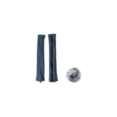 2 pcs Housses d'Accoudoir de Chaise de Bureau Housses d'Accoudoirs de Chaise de Bureau avec Fermeture éclair Housse d'accoudoir pour Chaise de Bureau,pour Chaise de Bureau (Gris foncé)