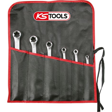 KS TOOLS  Torx-E-Doppel-Ringschlüssel-Satz 6tlg.  - 911.0370