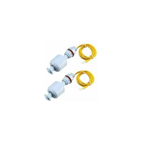 Set aus 2 PP-Schwimmerschaltern mit Kabel, zur Verwendung als Füllstandsschalter in Pumpentanks.