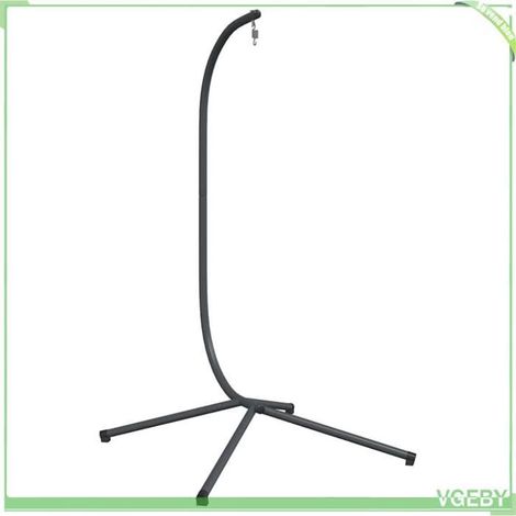 Support de chaise suspendue - FAFEICY - 4007412 - Acier anthracite - 104x100x197 cm - Charge 150 kg (1/5)