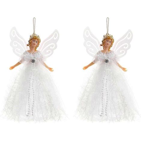 Pendentif statue de Noël, statue d'ange volant, décorations de Noël (1/5)