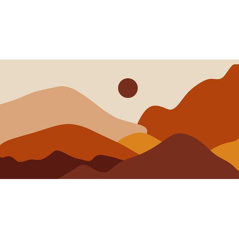 Papier peint panoramique - Paysage Boho - 130 cm x 65 cm (1/2)