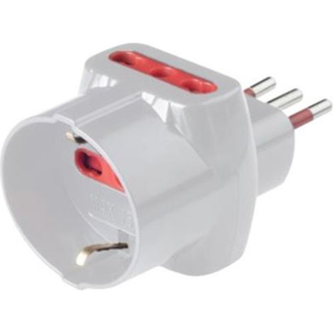 ROSI 78045 ADATTATORE TRIPLO 10A 2PR BIP +1 SCHU C/LIMIT