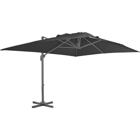 Maison Exclusive - Parasol de jardin avec base portable anthracite (1/5)