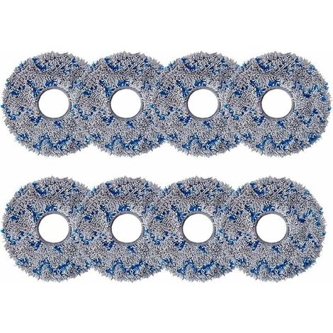 AMXCNOY 8er-Pack Ersatzreinigungstücher für ECOVACS DEEBOT X1 Omni / X1 e Omni, Mikrofaser-Mopps für ECOVACS DEEBOT X1 Turbo Saugroboter (1/4)