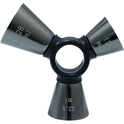 Verre Doseur À Cocktail Acier Inoxydable Avec 3 Ergonomique Et Précis Outil De Mélange À Vin Pour La Cuisine Maison Pour Adultes, Passionnés De Cocktails, Familles Et (1/5)