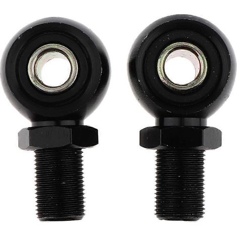1 paire d'adaptateurs à œillets noirs 60x10mm pour amortisseurs pneumatiques de moto (1/5)
