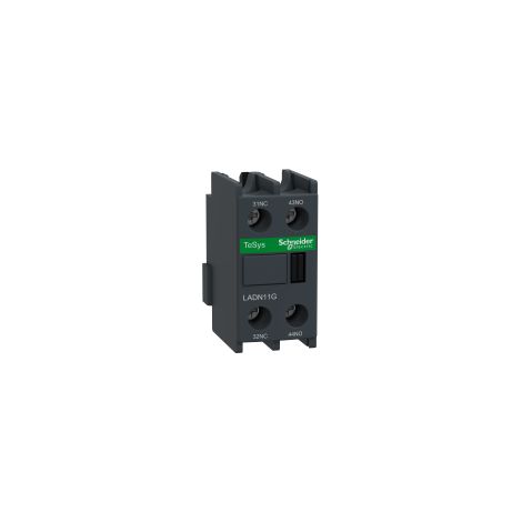 TeSys D - bloc contact aux front - 1F+1O - vis-étriers - 20 à 80A 3/4P - EN50012 - LADN11G