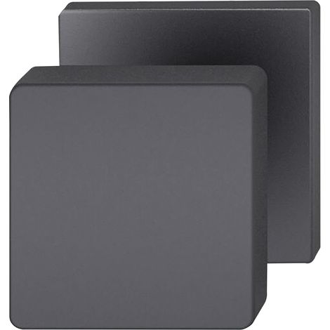 FSB Türknopf 23 0811 03500, 50 x 50 mm, Aluminium schwarz matt ÖNORM (1/5)