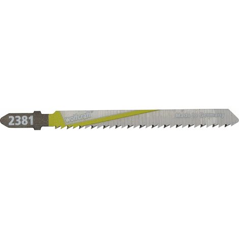 Wolfcraft Lames de scie sauteuse T-Shank/HCS 75 mm (Pack 2) (2381000) (1/4)