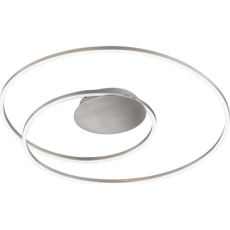 Plafonnier LED design lampe de salon télécommande dimmable blanc