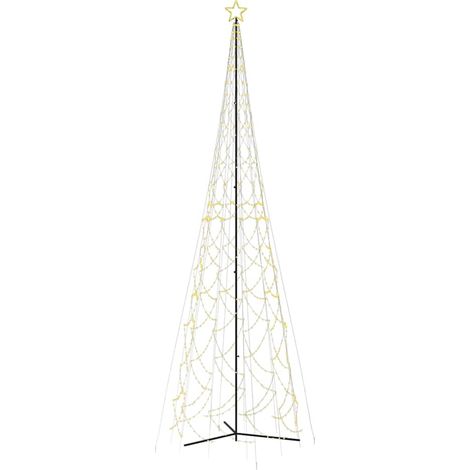 Albero di Natale  Albero natalizio  Albero festivo a forma di cono luce Bianca Calda 3000 LED 230x800 cm (1/5)