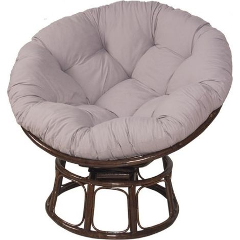 Coussins pour chaises de jardin rond coussin chaise swing chaise hamac rond coussin rond siège d'oiseau de chaise de nid chaise coussin panier pendante tapis rond for la maison 60x60CM ( Gris (1/5)