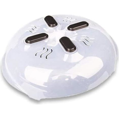 Ensemble moule et plateau de cuisson, assiette magnétique pour micro-ondes avec couvercle à soupape - Transparent (1/4)