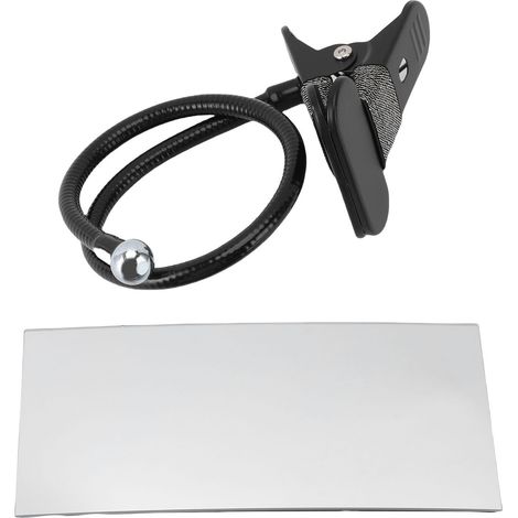 Miroir de sécurité à pince, miroir convexe flexible pour cabine de sécurité personnelle, rectangle (1/5)