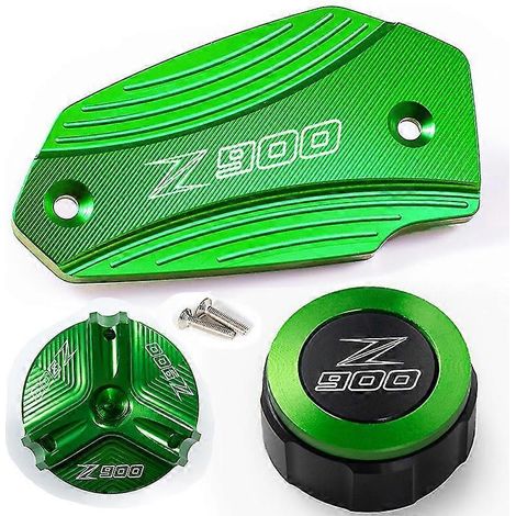 Accessoires de protection pour bouchon de liquide de frein avant et arrière et bouchon de réservoir de carburant pour moto Kawasaki Z900 Z 900 2017-2020 2021 2022 2023 (1/4)