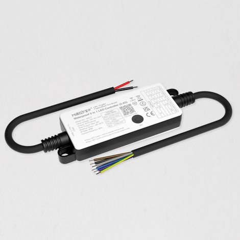 Controller per Striscia LED Monocolore/CCT/RGB/RGBW/RGB+CCT 12-24 V MiBoxer SR5-P IP66 Compatibile con Telecomando RF 5 (1/5)