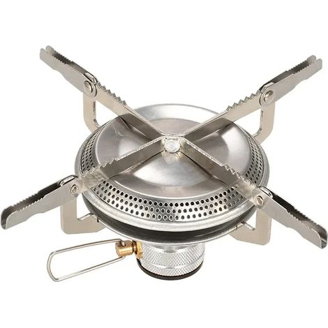 Réchaud à gaz de camping pliable avec brûleur intégré, ultraléger, idéal pour la randonnée et les pique-niques. Réchaud de cuisine portable et compact. (1/5)