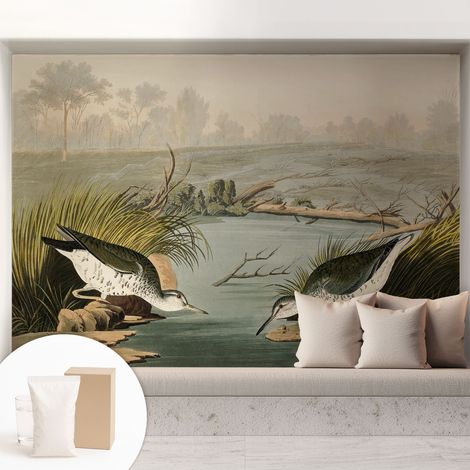 Tapete Vliestapete mit Kleber modern - Wanddeko für Küche - Klebefolie Wand - luxus Look Ruhige Landschaft 208x146 cm (1/5)