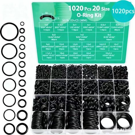1020 joints toriques, joints et garnitures en silicone nitrile résistant à l'usure et à l'huile, adaptés à la maintenance. (1/5)