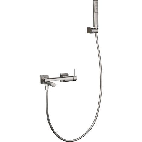 Kit baño/ducha monomando Firenze níquel cepillado [ IMEX® ]