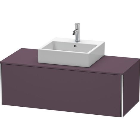 Meuble sous-vasque XSQUARE 400x1200x548mm Satin aubergine