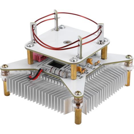 Haut-parleur plasma à bobine Tesla pour musique, transmission sonore sans fil, alimentation solide, kit de montage DIY, prise US AC110 240V (1/5)
