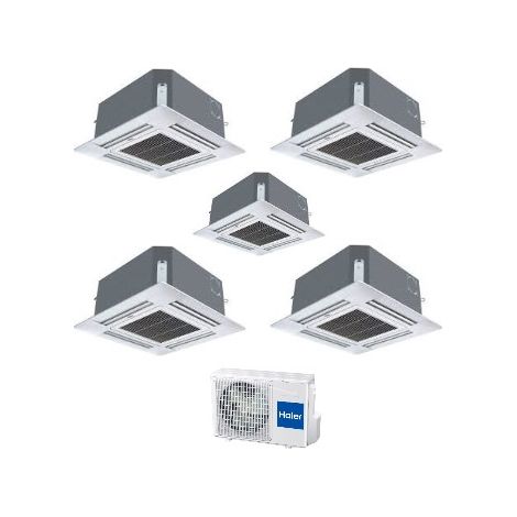 haier penta split cassette aire acondicionado classic power supermatch 9+9+12+12 con 5u34hs1era r-410 9000+9000+12000+12000