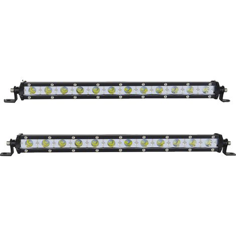 Barre lumineuse, boîtier en aluminium durable, compatibilité polyvalente, 13in Spot 2pcs (1/2)