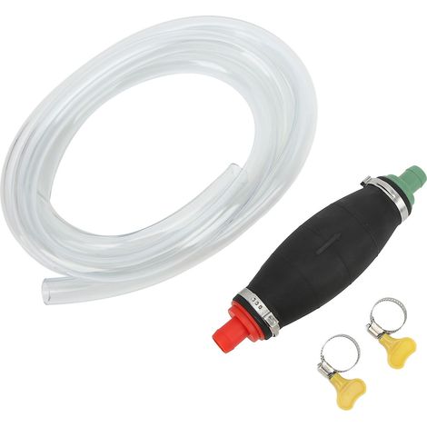 Pompe manuelle automobile, tuyau de siphon de 16 mm, avec tuyau flexible de 2 mètres, pour la distribution d'essence/d'eau.